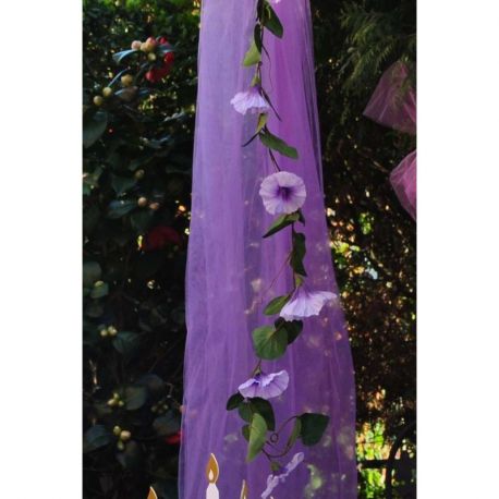 Tulle Viola vendita la metro H 300 cm