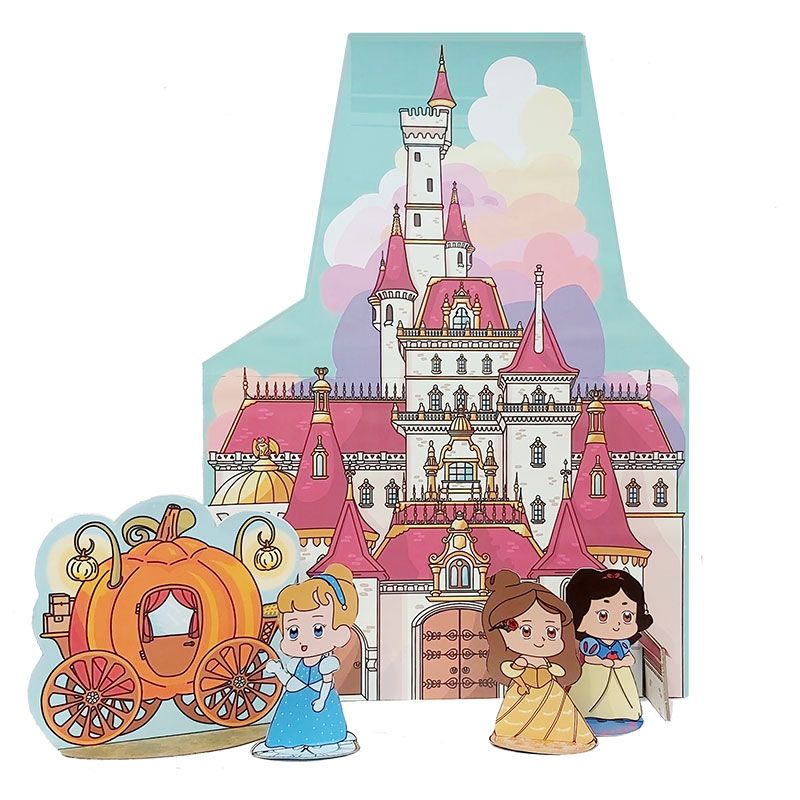 Castello Principesse in cartoncino - set decorativo Festa principesse