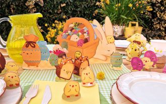 idee decorazione tavola Pasqua